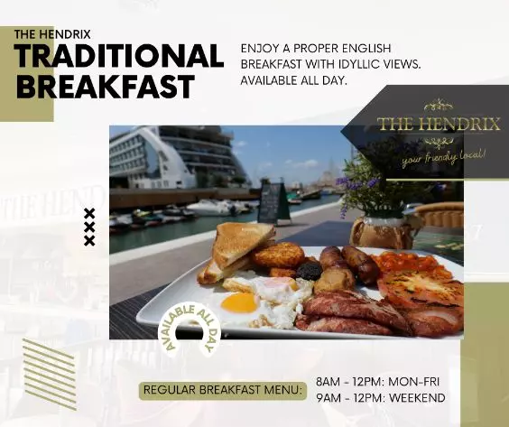 Social Media Advert: Traditional English breakfast