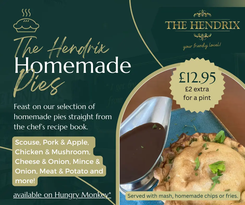 Social Media Advert: The Hendrix homemade pies