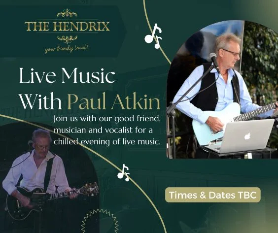 Social Media Advert: Live music with Paul Atkin