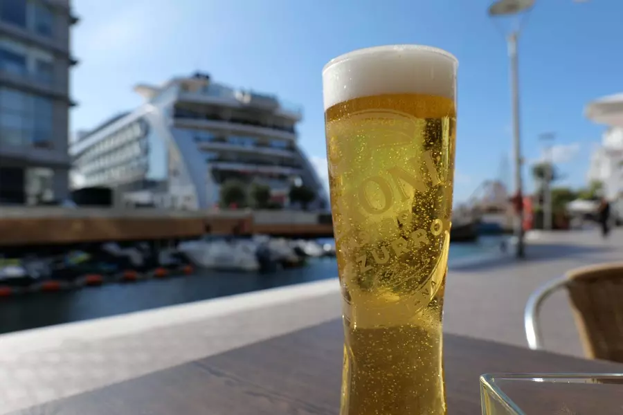 A pint of Peroni